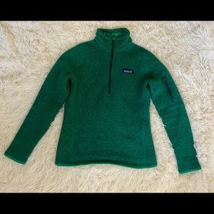 Patagonia Better Sweater 1/4 Zip, Dark Green Size S